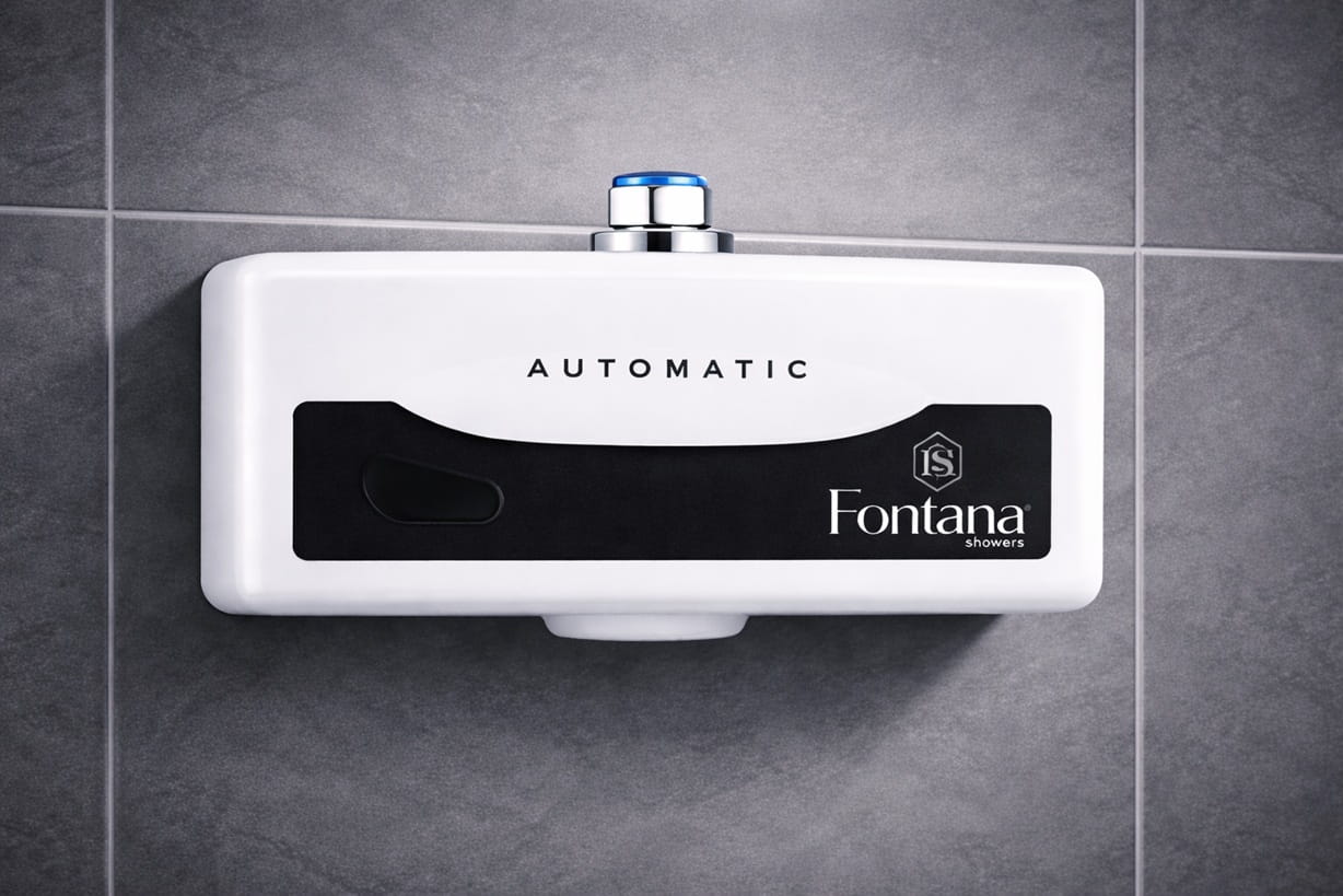Stadium restroom bank with high-abuse commercial flush hardware built for surge conditions and rapid reset